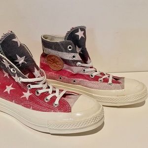 Converse Chuck Taylor New American Flag High Top Sneakers Tennis